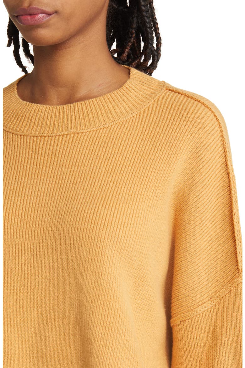 Easy Street Crop Pullover, Alternate, color, GOLDEN SQUASH