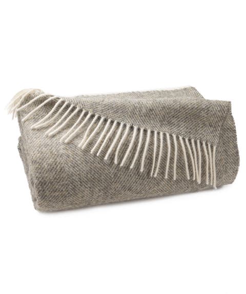 Southampton Home Shetland Lambswool Herringbone Throw