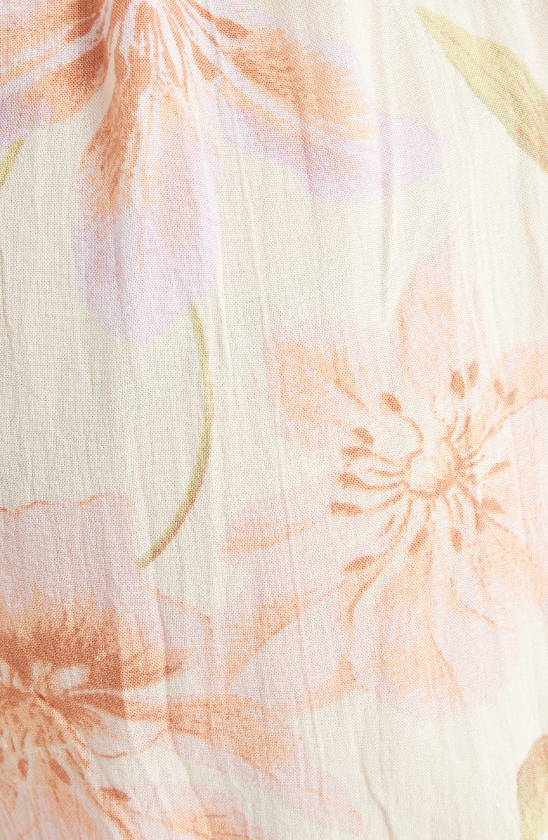 Billabong So Golden Smocked Halter Romper, Alternate, color, Bright White