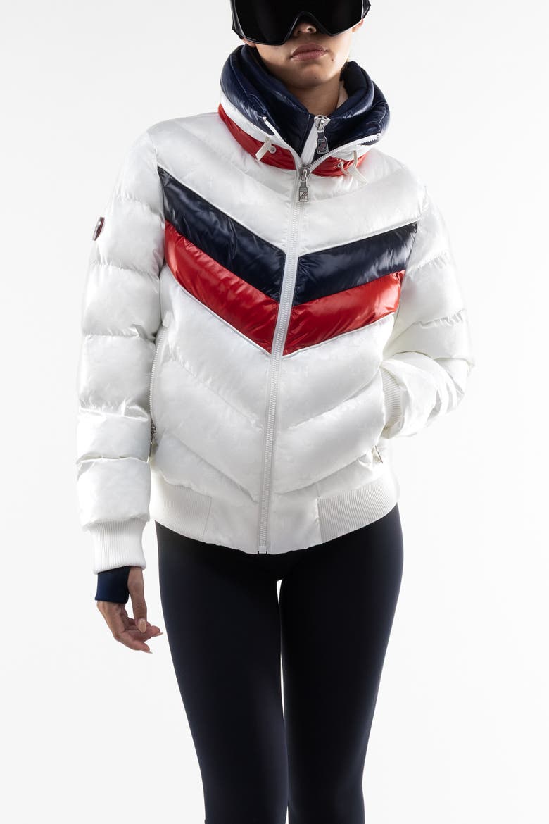 Monogram Racer Jacket, Main, color, White