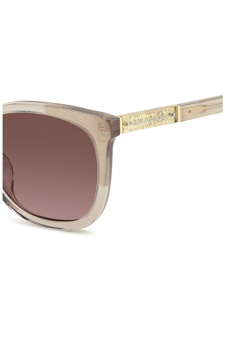 kate spade Rose Gold Glitter Square Sunglasses Kate Spade KAYCEE/O/S W66HA Club Sunglasses Pink Glitter  main image 4
