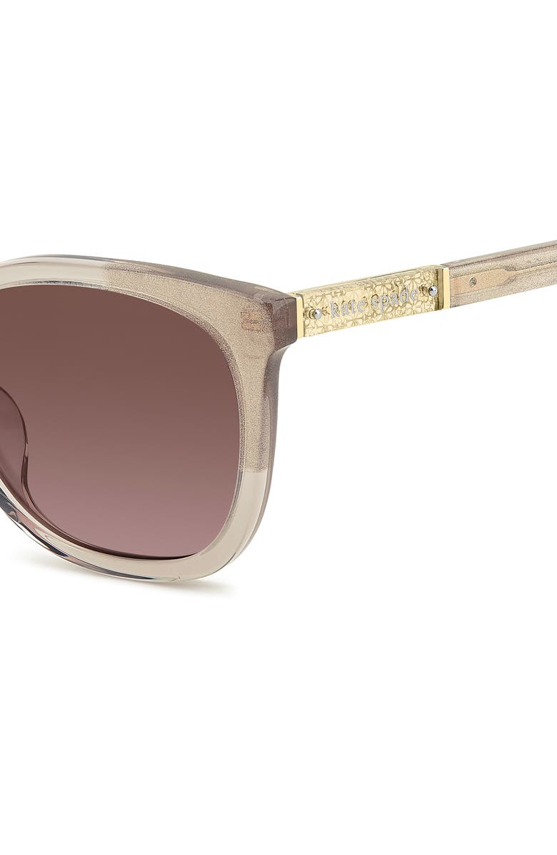 Kate Spade New York seline 54mm rectangular sunglasses, Alternate, color, Grey/ Pink