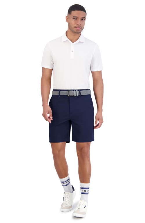 Ben Sherman Solid Tech Pique Sports Fit Polo In White