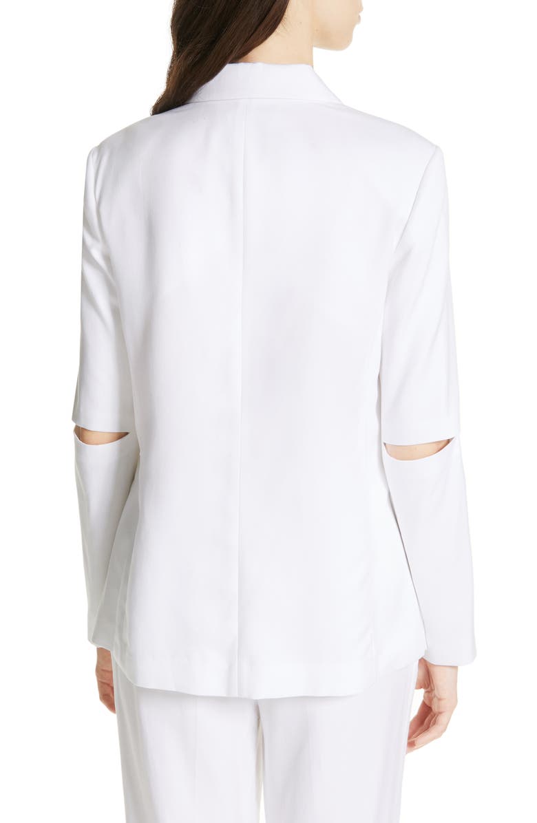 Tibi Slit Sleeve Suiting Jacket, Alternate, color, 
