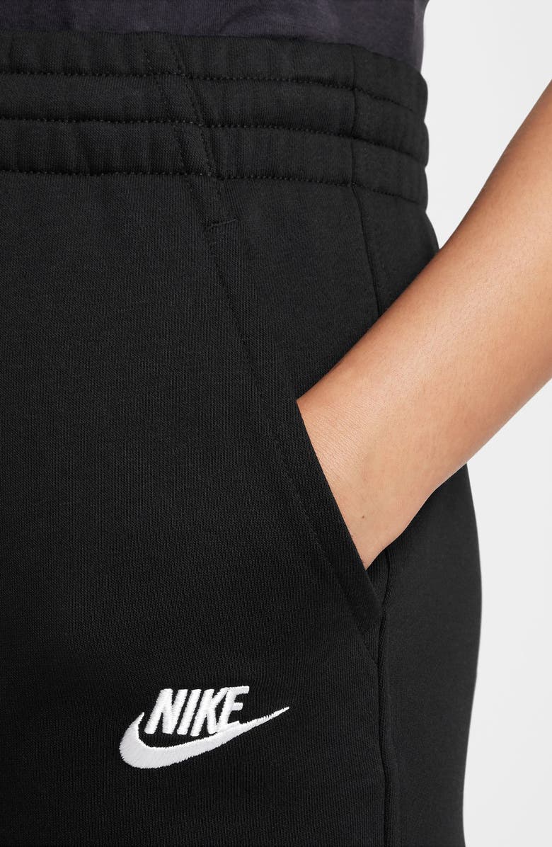 Nike Kids' Sportswear Club Fleece Shorts, Alternate, color, Black/ Black/ White
