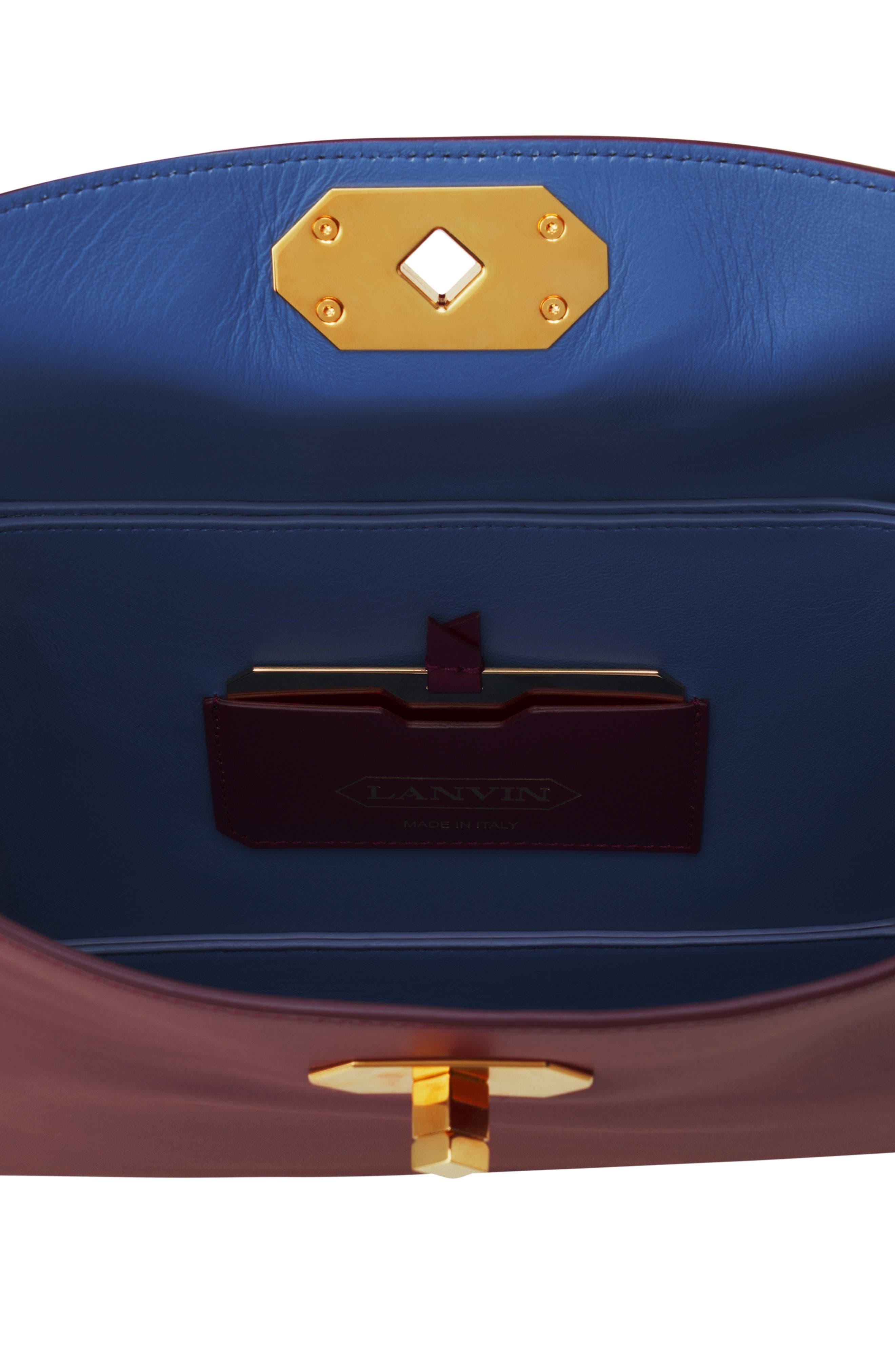 Compagnon Asymmetrical Bag In Leather, Alternate, color, Bacchus