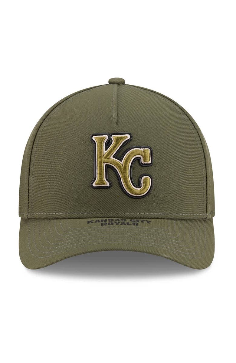 New Era Youth New Era Olive Kansas City Royals 2026 Armed Forces Day 9FORTY M-Crown Adjustable Hat, Alternate, color, Olive