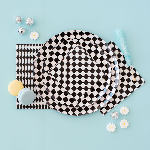 Jollity & Co Checkered Dessert Plates