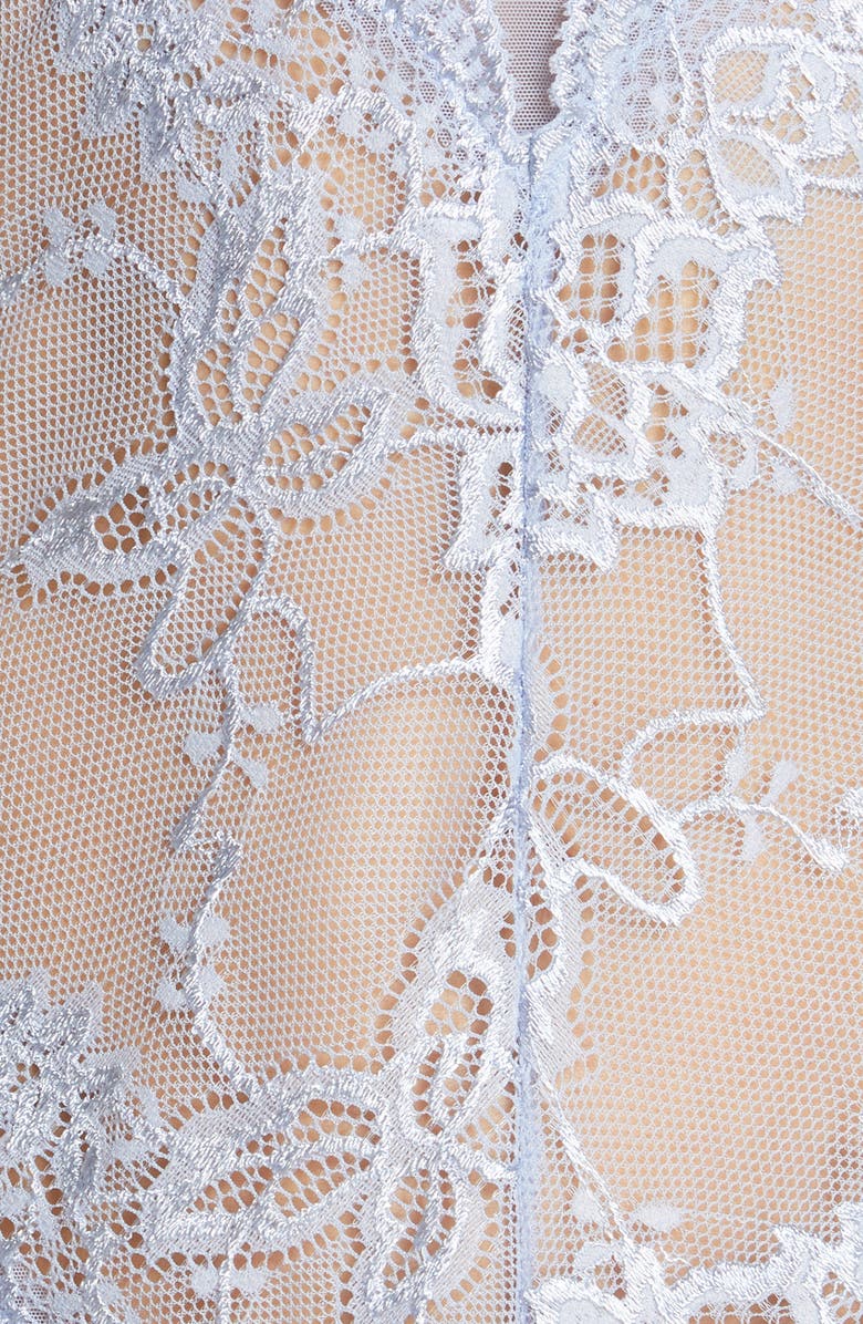 Oh La La Cheri Valentine Soft Cup Babydoll Chemise & G-String Thong, Alternate, color, Brunnera Blue