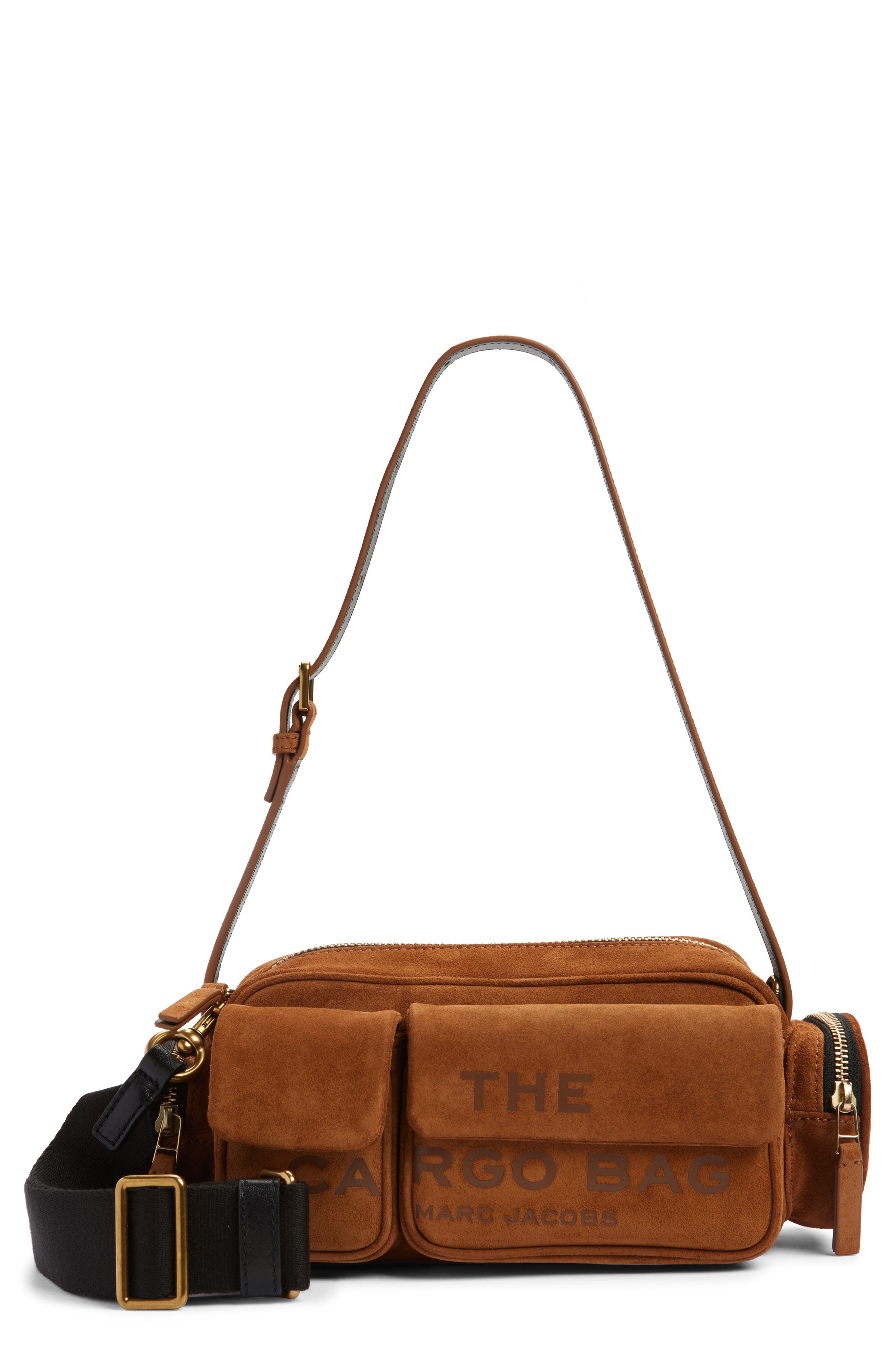Marc Jacobs The Cargo Suede Shoulder Bag, Main, color, 