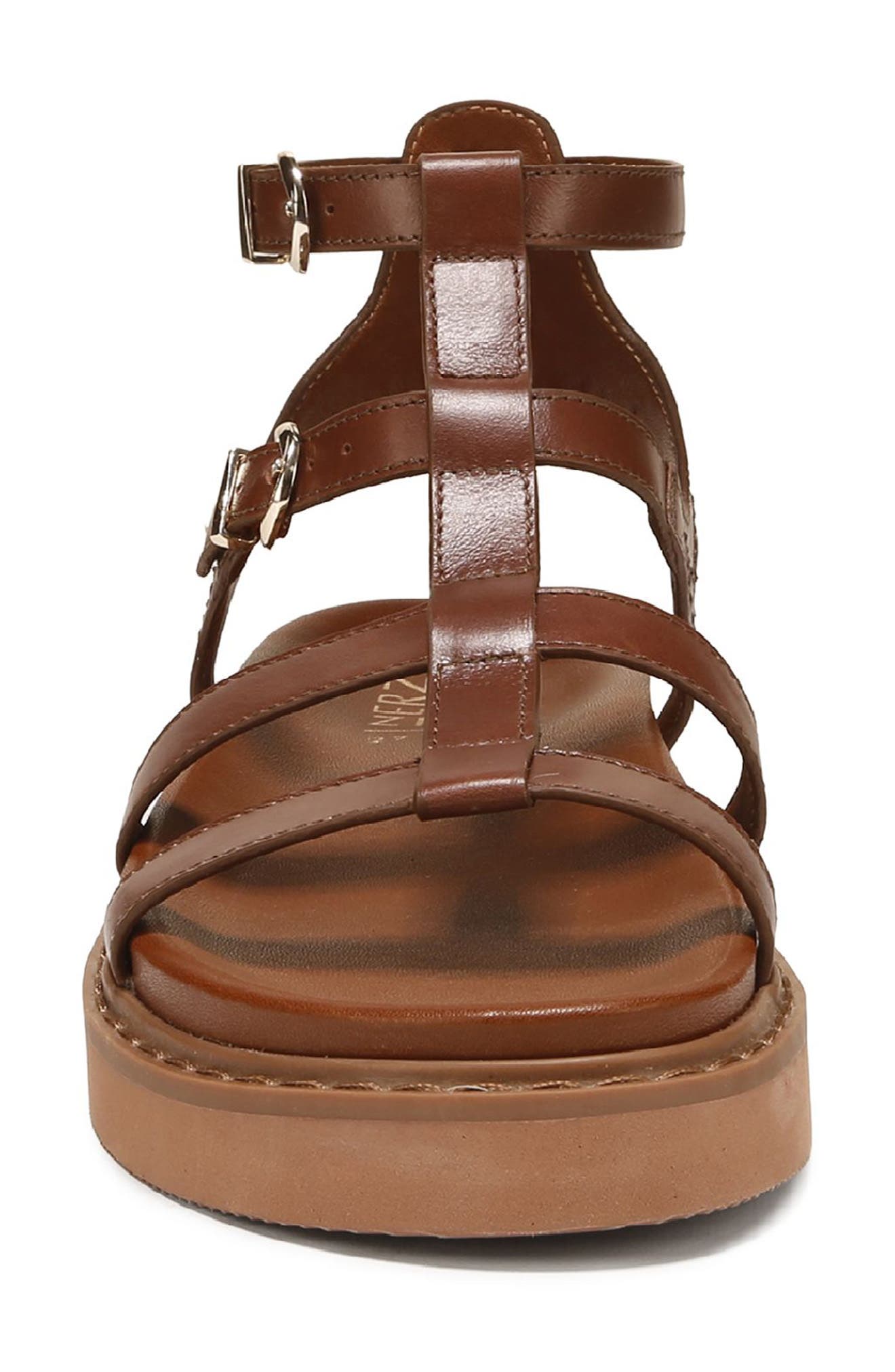 Lexie Ankle Strap Platform Sandal, Alternate, color, CARAMEL BROWN