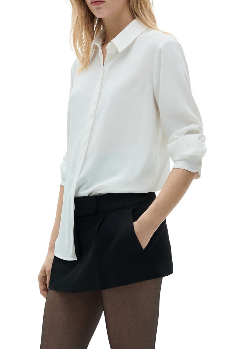 Button-Up Shirt, Alternate, color, OFF WHITE