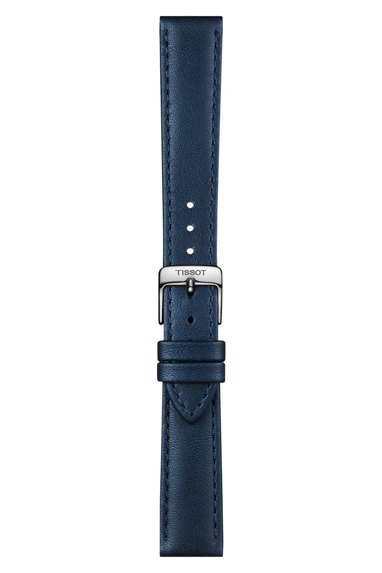 Bella Ora Piccola Leather Strap Watch, 38mm, Alternate, color, BLUE