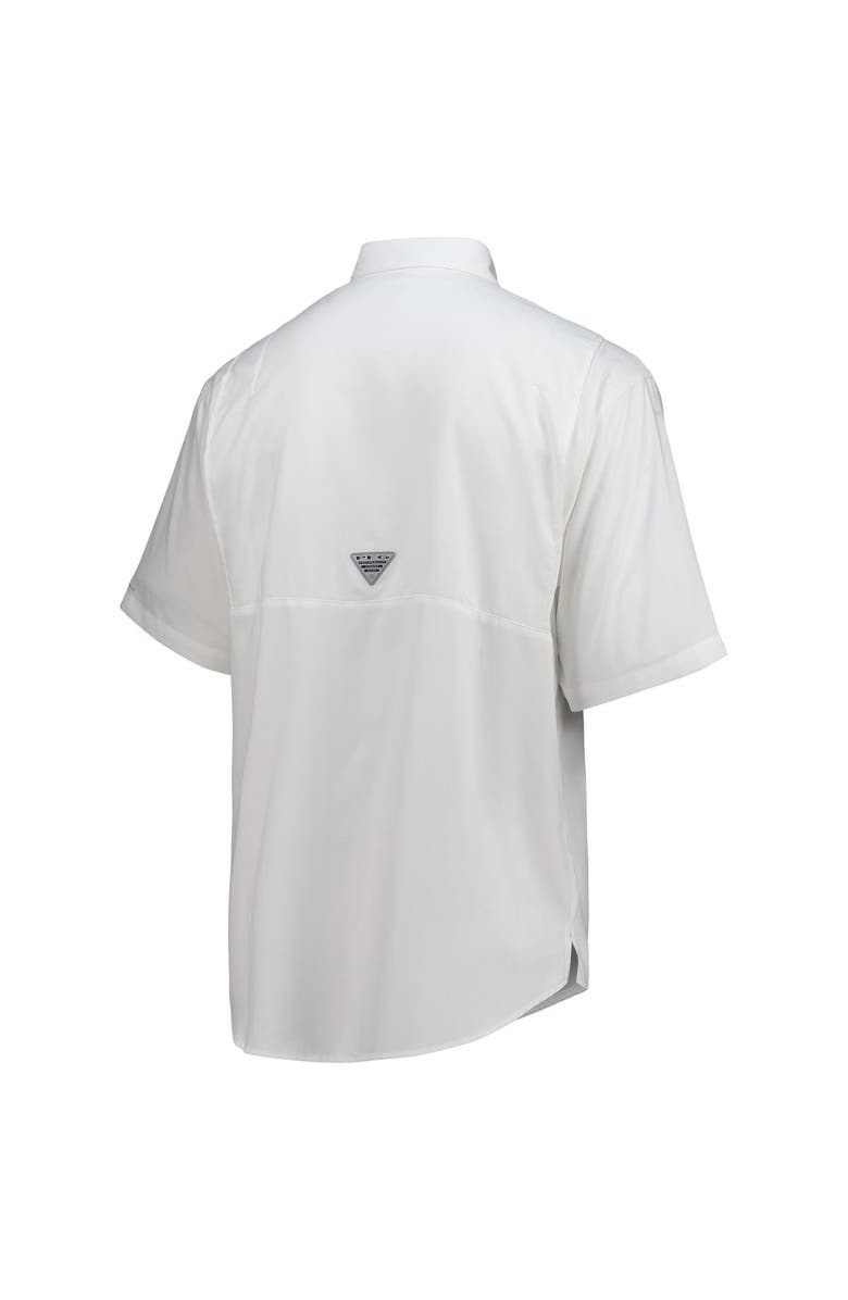 Columbia Men's Columbia White Dallas Cowboys Tamiami Omni-Shade Button-Down Short Sleeve Shirt, Alternate, color, White