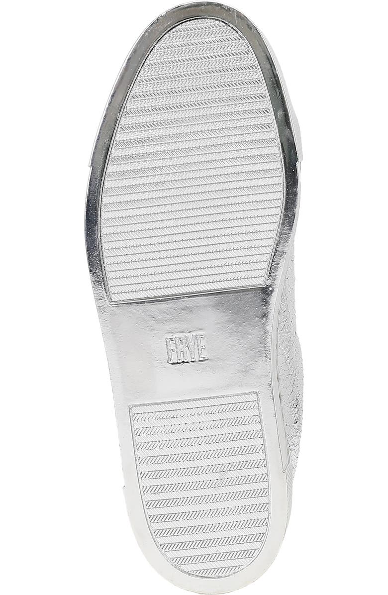 Frye Ivy Low Top Sneaker, Alternate, color, Silver Mirror