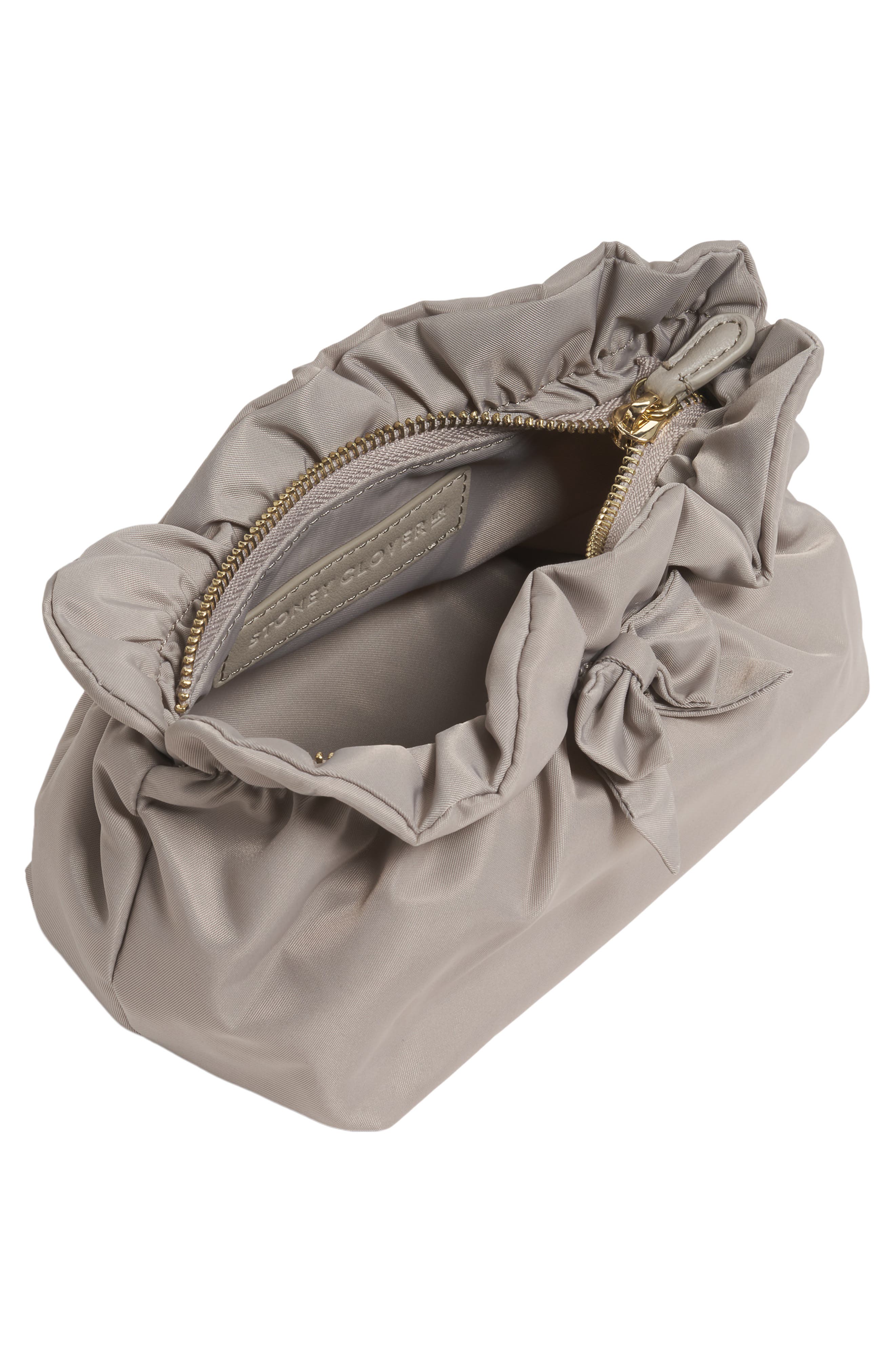 Stoney Clover Lane Bow Nylon Pouch, Alternate, color, Mist