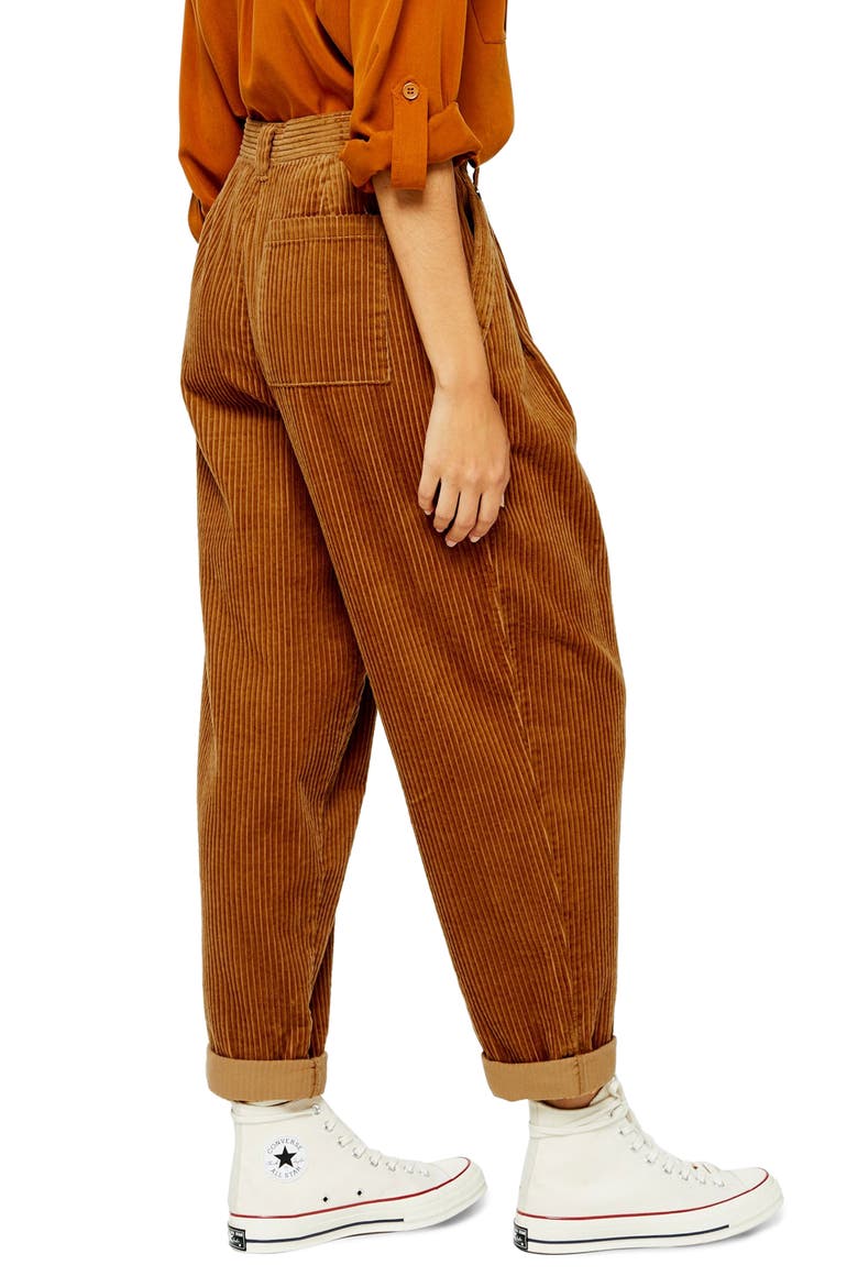 Caitlin Corduroy Trousers, Alternate, color, BROWN