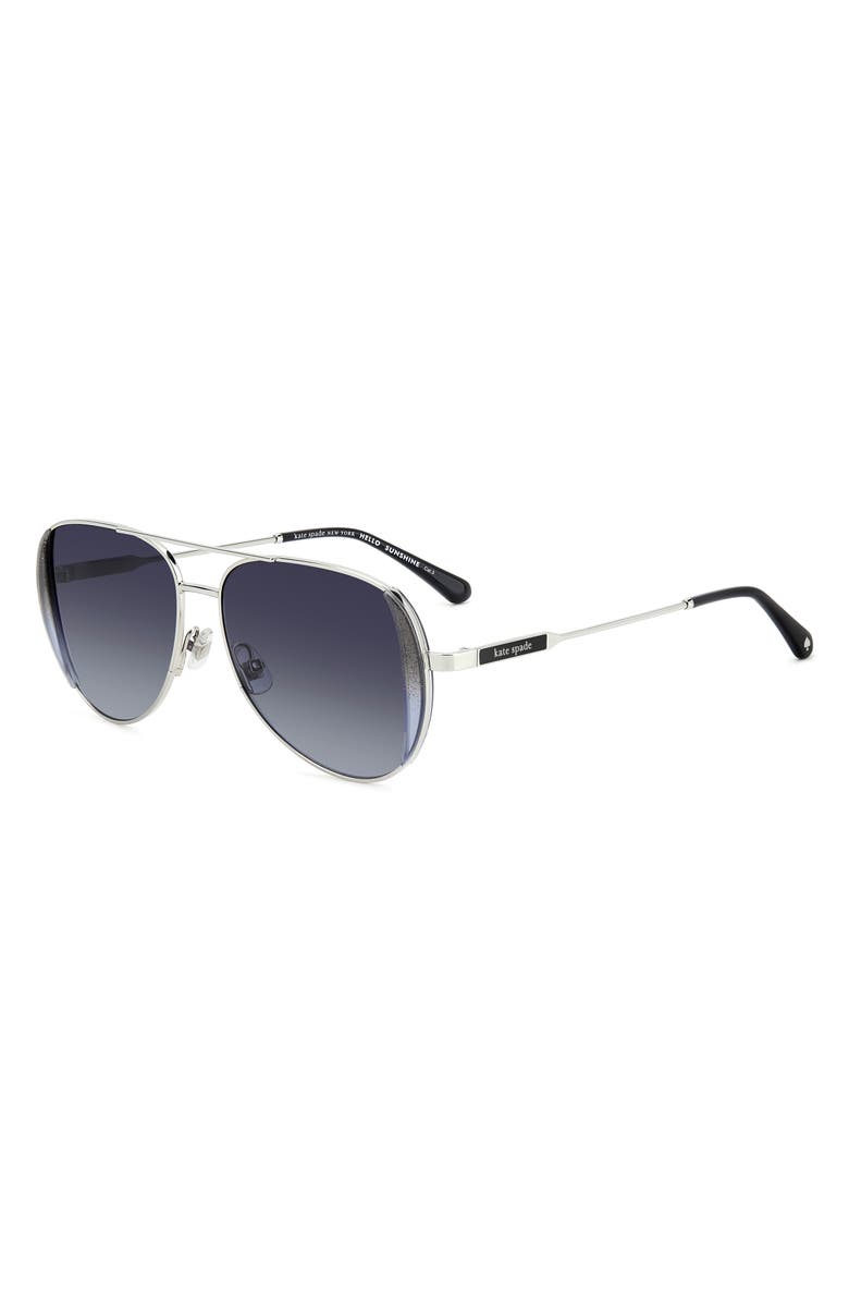 Kate Spade 53mm aviator sunglasses, Alternate, color,