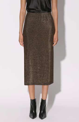Erica Metallic Midi Skirt