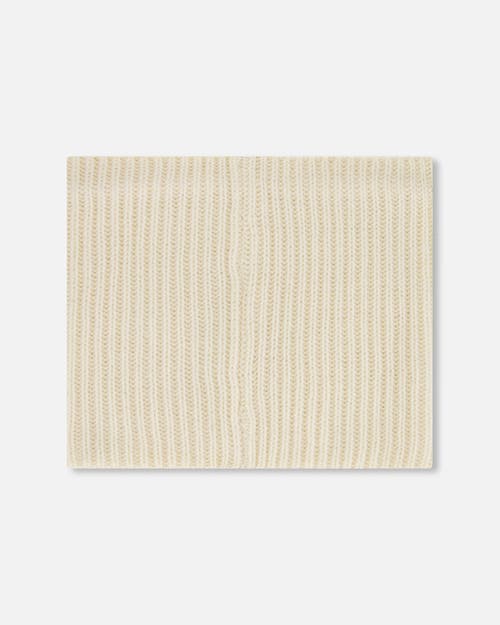 Deux Par Deux Kids Gender Inclusive Mid-season Knit Neck Warmer In Blue
