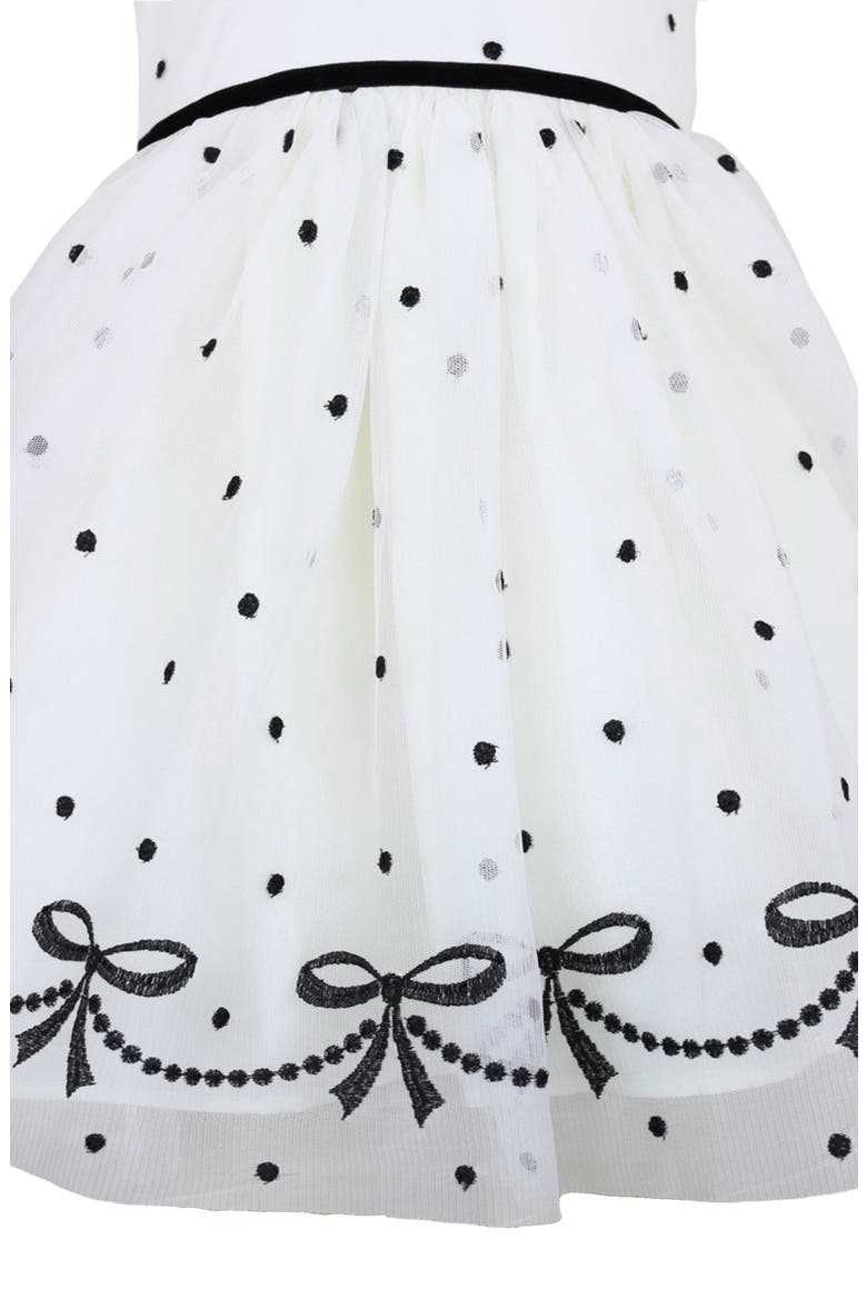 Kids' Sleeveless Party Dress & Velvet Bolero Jacket Set, Alternate, color, BLACK/ IVORY