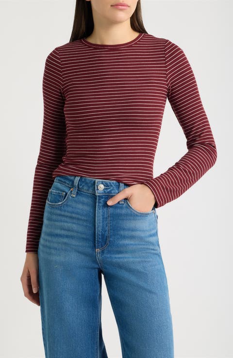 Stripe Rib Top