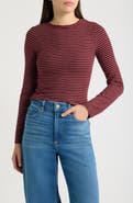 24Colours Stripe Rib Top