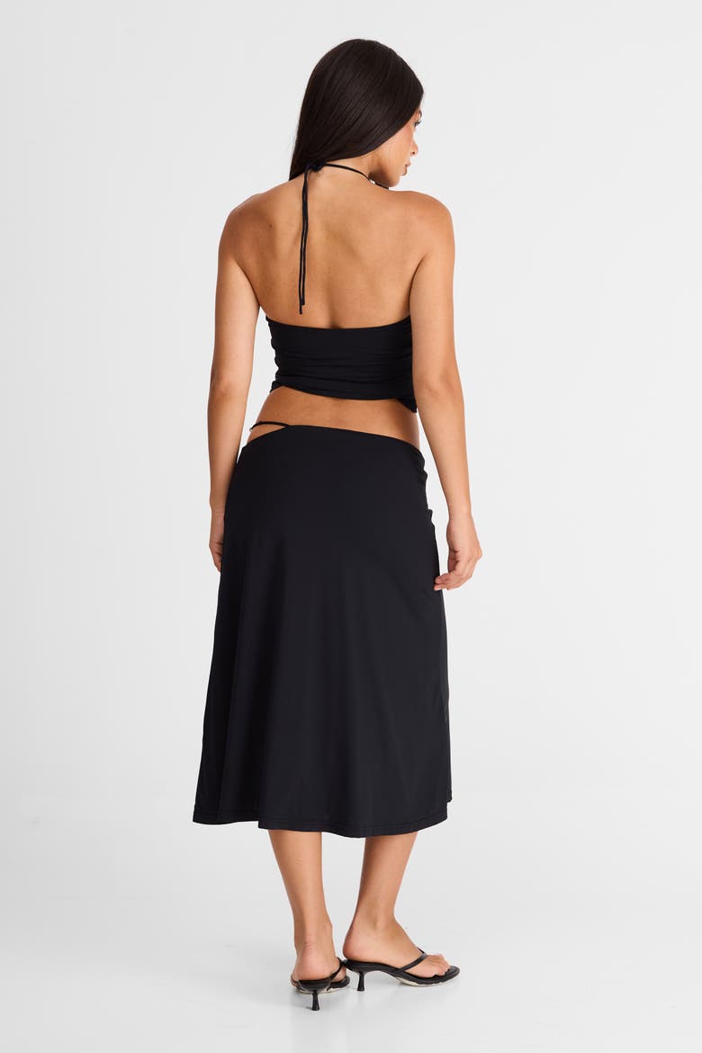 Hazel Midi Skirt, Alternate, color, Black