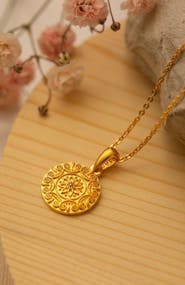 Mantra I Choose Joy mandala necklace