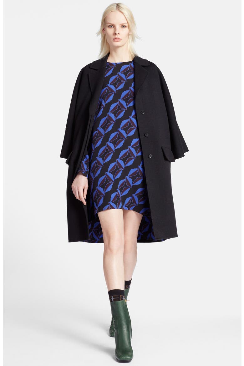 Oversize Double Face Coat, Main, color, BLACK