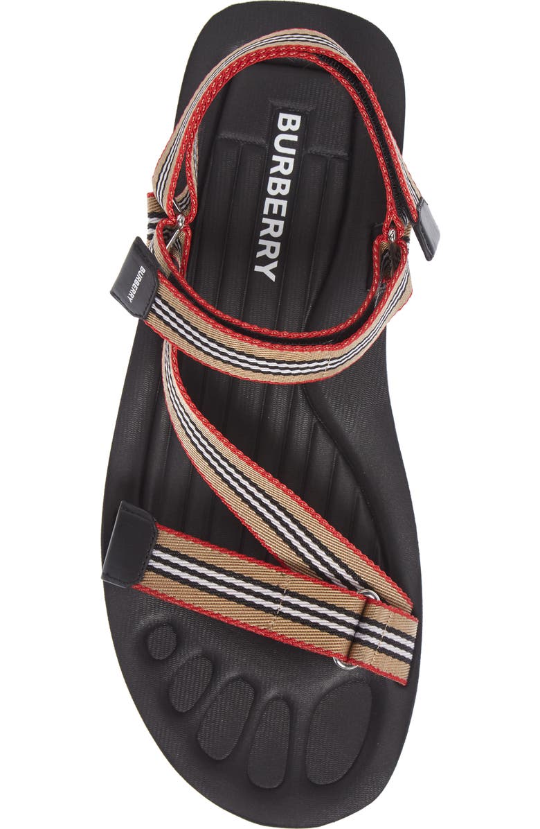 Burberry Patterson Sport Sandal, Alternate, color,