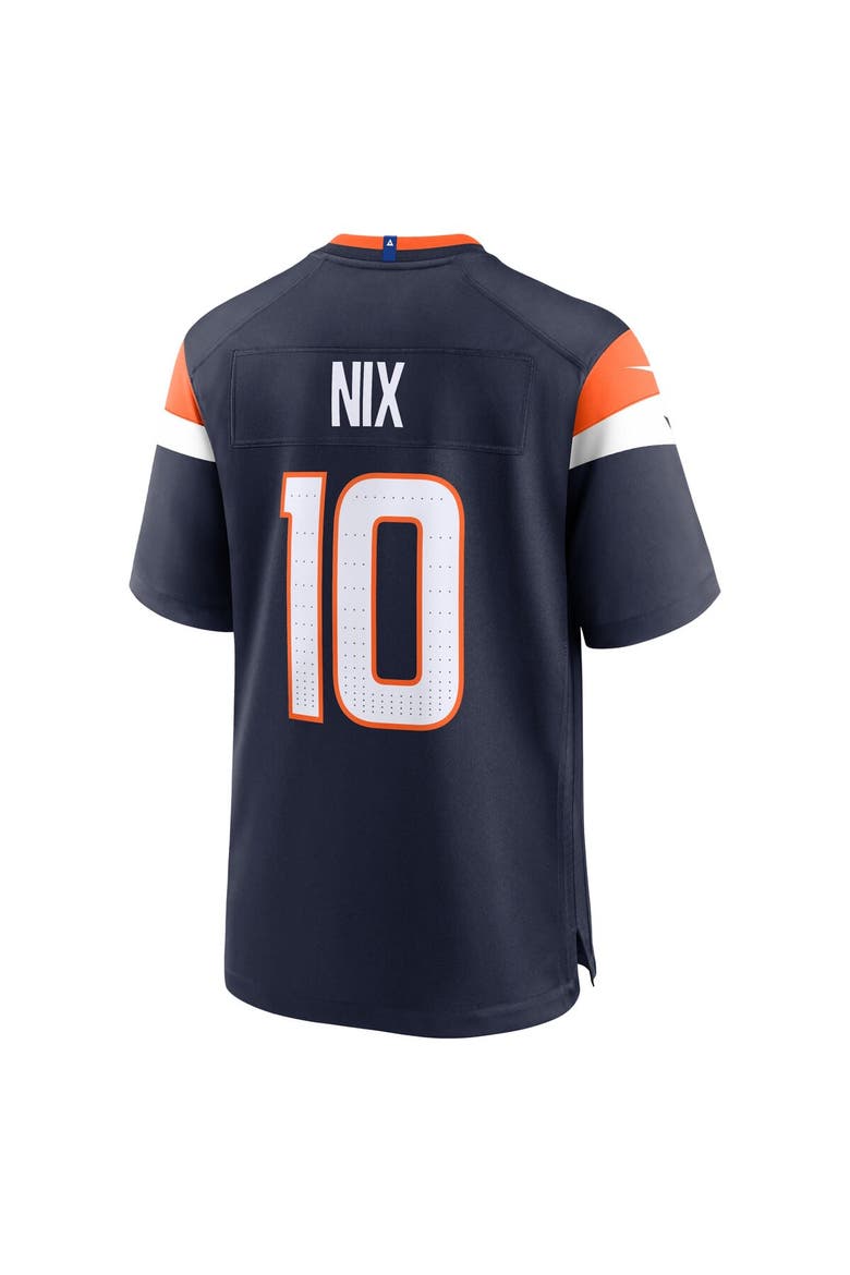 Men's Nike Bo Nix  Navy Denver Broncos Alternate Game Jersey, Alternate, color, Navy