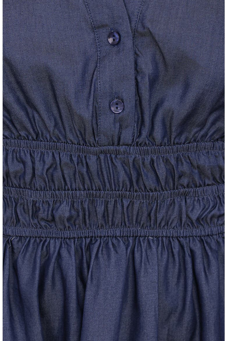 Morwenna Ruffle Chambray Minidress, Alternate, color, CHAMBRAY