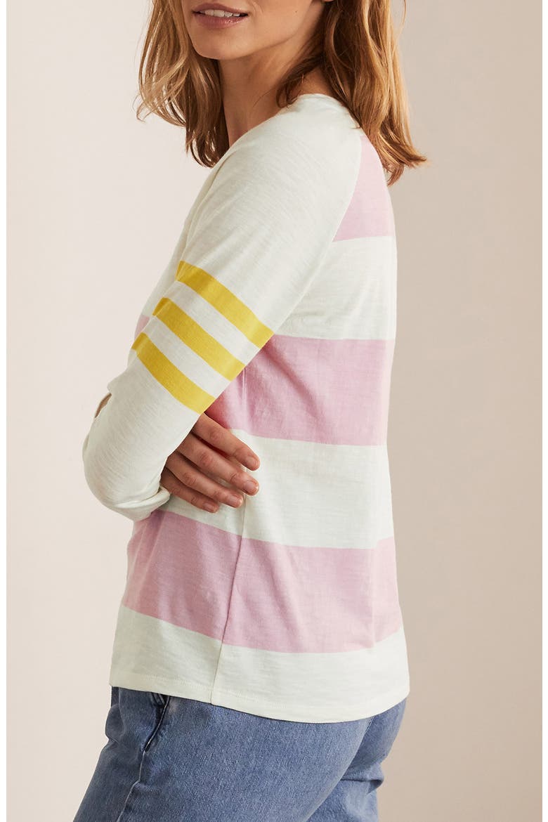 Stripe Cotton Shirt, Alternate, color, SOFT PEONY AND IVORY
