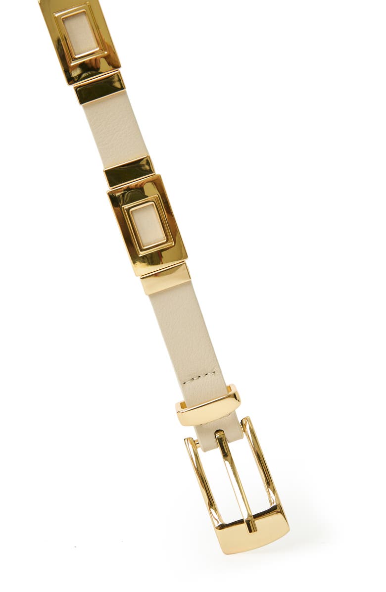 B-Low the Belt Roma Leather Belt, Alternate, color, Bone Gold