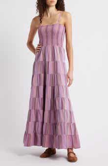 Lilaea Tiered Cotton Maxi Dress