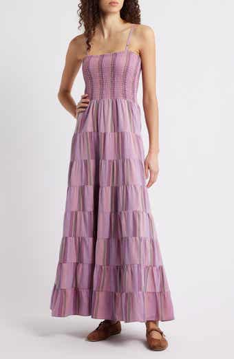 Lilaea Tiered Cotton Maxi Dress