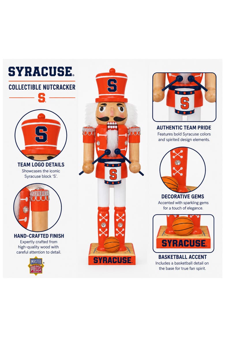 Syracuse Orange Collectible Nutcracker, Alternate, color, Multicolor