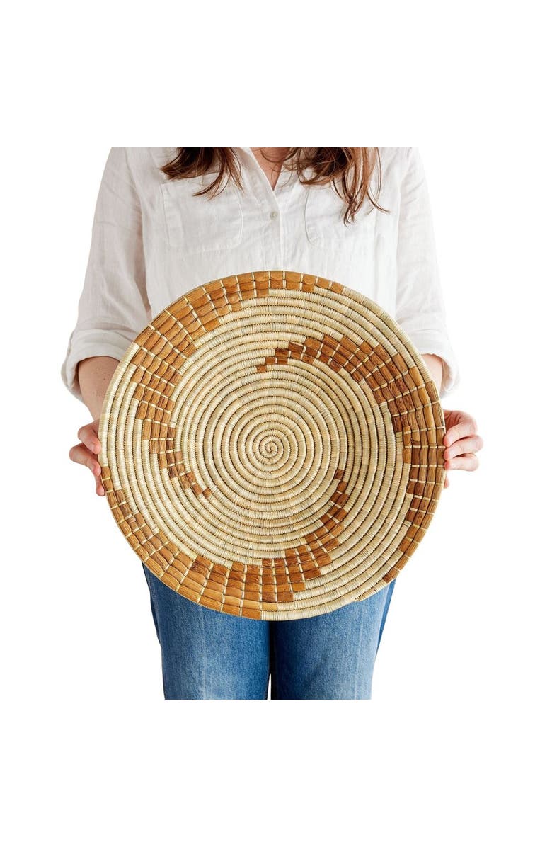 kanju Interiors Bahari Banana Bark Wall Basket, Main, color, Natural - Medium