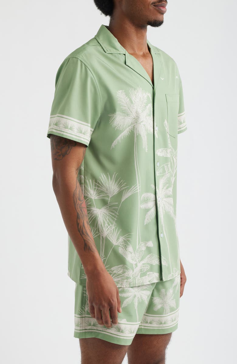 MAVRANS Tropical Palm Weekend Camp Shirt, Alternate, color, 