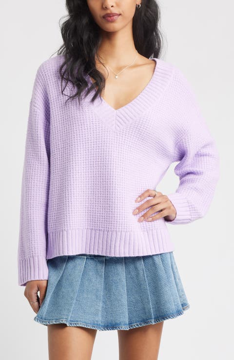 V-Neck Thermal Sweater