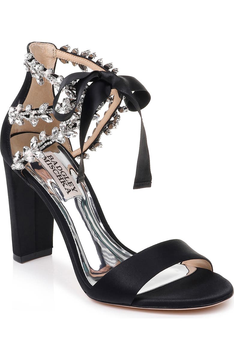 Badgley Mischka Collection Ever After Embellished Sandal, Main, color,