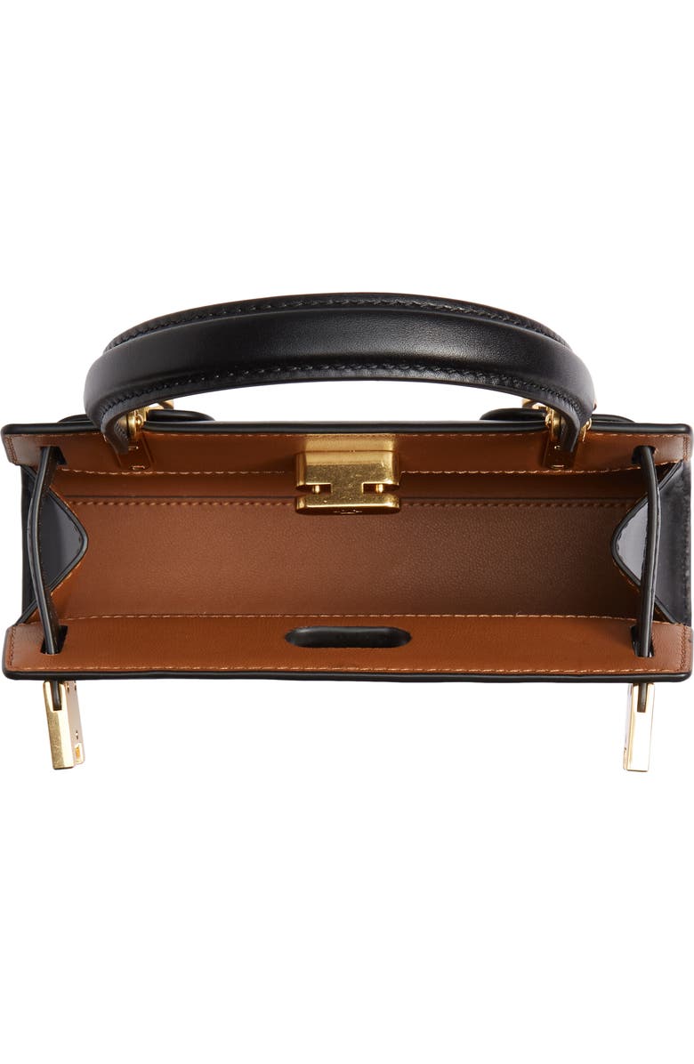 Tory Burch Mini Lee Radziwill Leather Bag, Alternate, color,