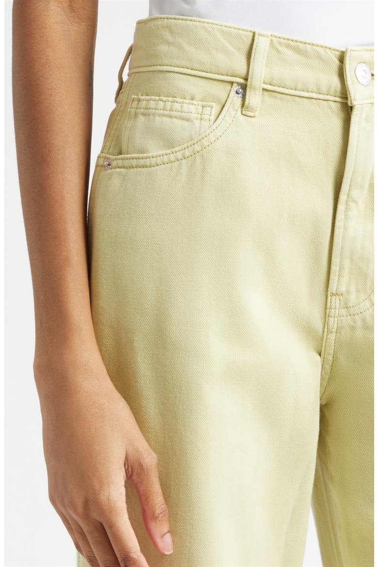 Kasey Wide Leg Jeans, Alternate, color, PISTACHIO