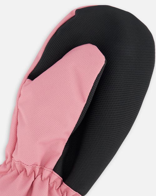 Deux Par Deux Little Girl's Mid-season Mittens Pale Pink In Pale Pink