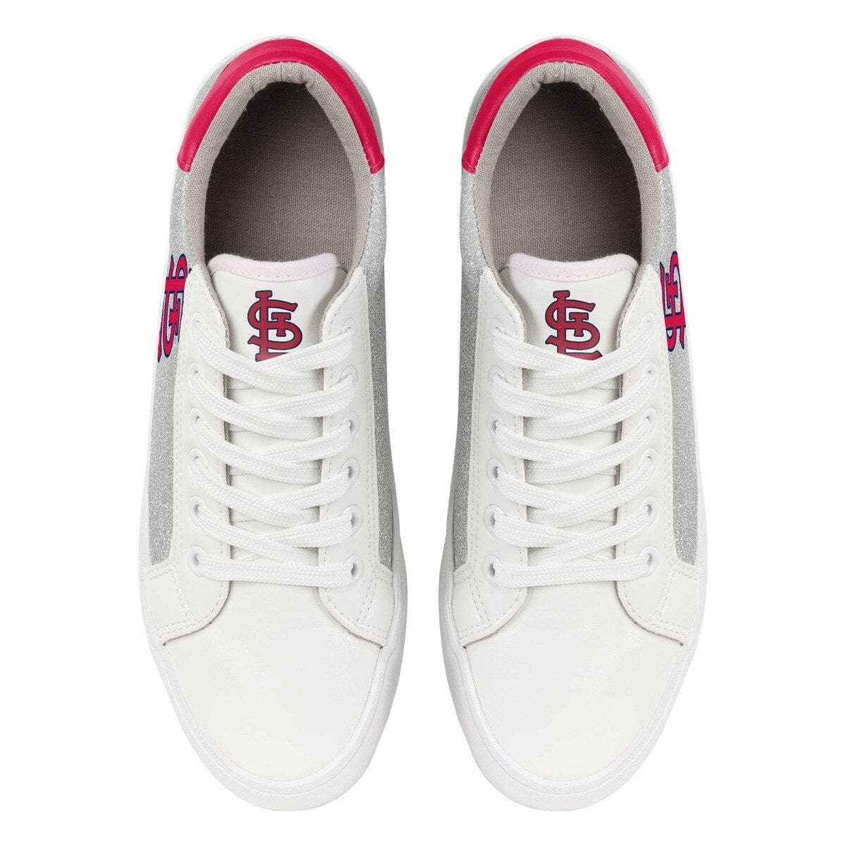 FOCO Women's FOCO St. Louis Cardinals Glitter Sneakers, Alternate, color, 