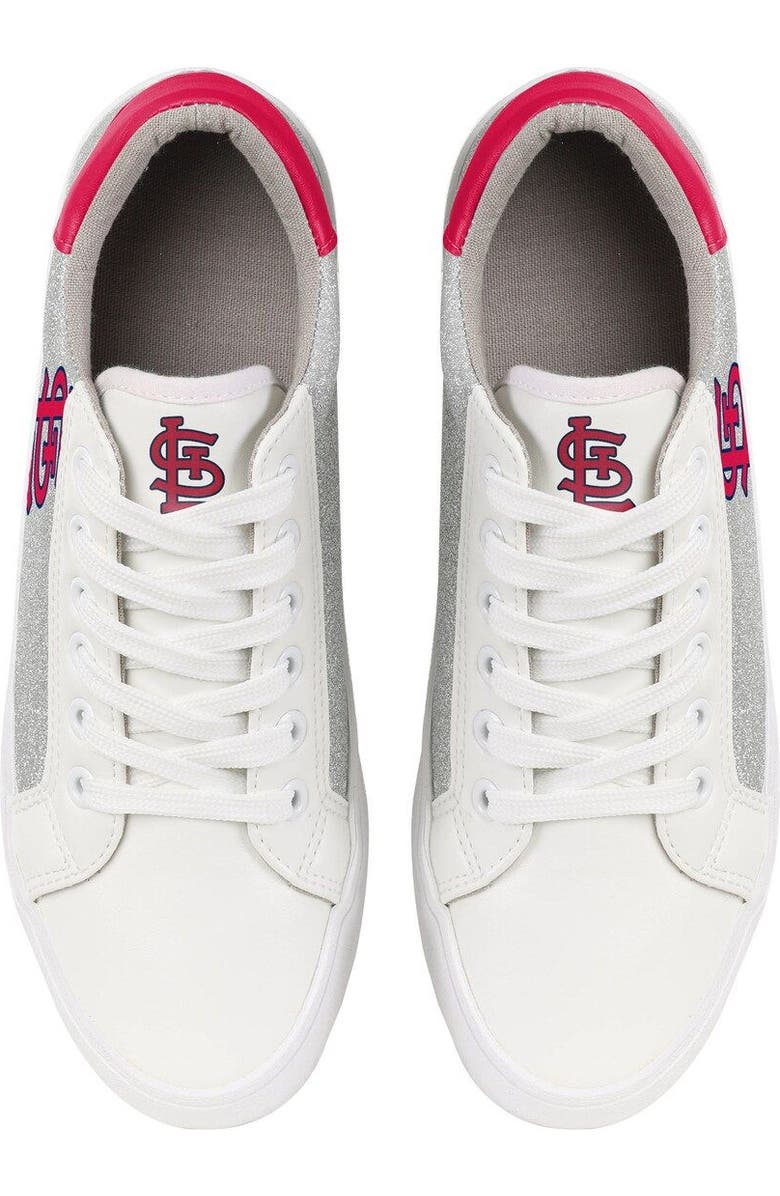 FOCO Women's FOCO St. Louis Cardinals Glitter Sneakers, Alternate, color,