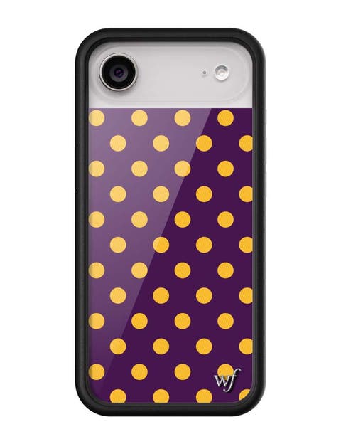 Polka Dot | Purple and Yellow iPhone 17/17e/Air/17 Pro/17 Pro Max Case