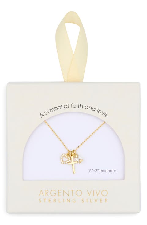 Sentimental Cross Pendant Necklace