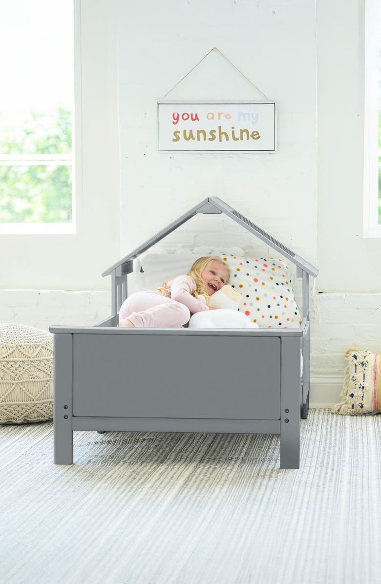 Little Partners TrüBliss<sup>™</sup> Lil' House Toddler Bed, Alternate, color, Silver Drop
